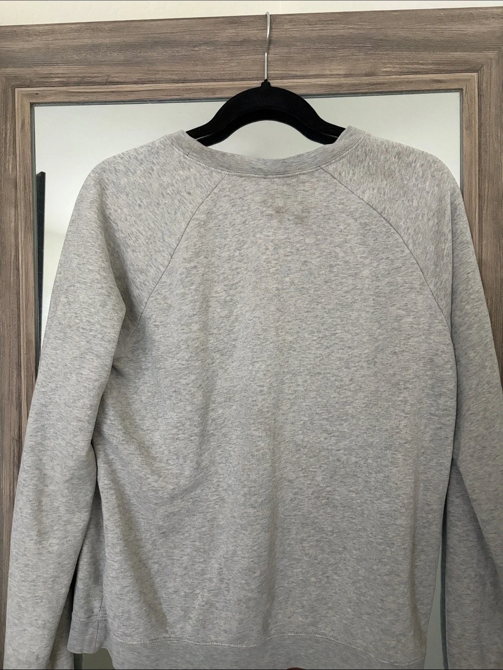 Nike Light Gray Crewneck Sweatshirt with White Swoosh